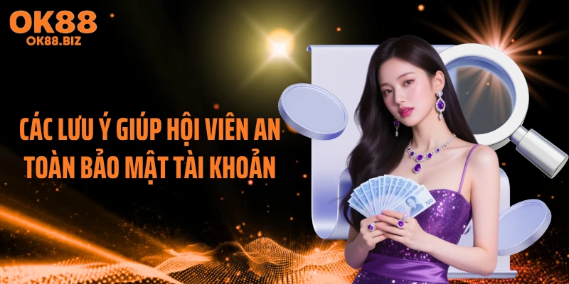 Các lưu ý giúp hội viên an toàn bảo mật tài khoản